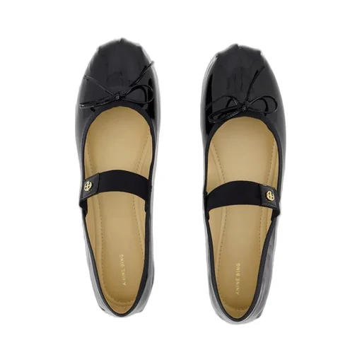 Anine Bing Jolie Bow-Detailed Flats