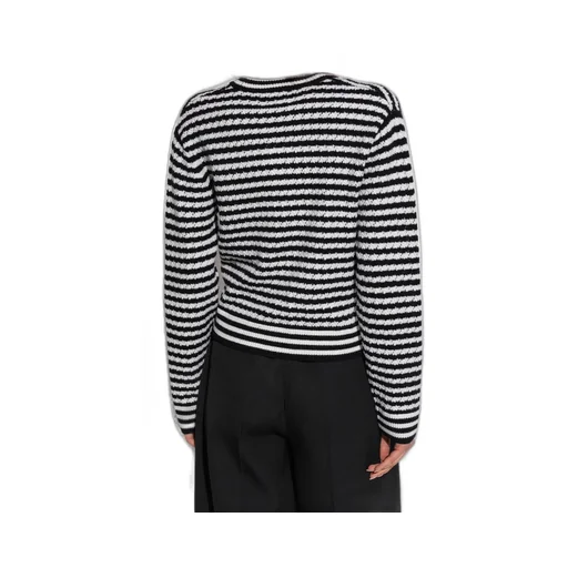 Anine Bing Striped Buttoned Cardigan