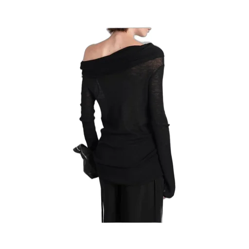 Ann Demeulemeester Tizziana Knitted Long Sleeve Top