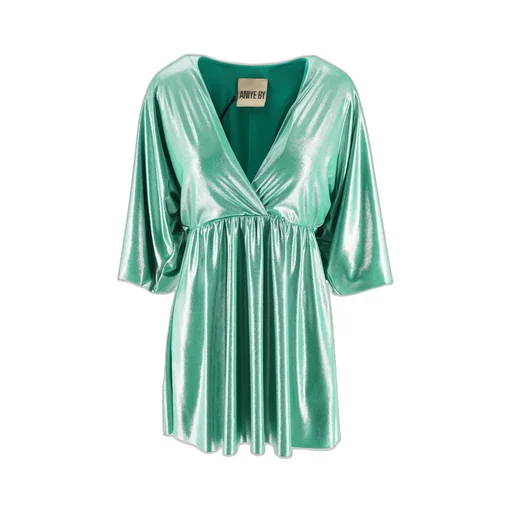Aniye By V-Neck Gathered Mini Dress