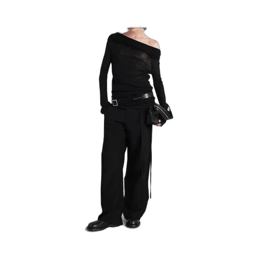 Ann Demeulemeester Tizziana Knitted Long Sleeve Top