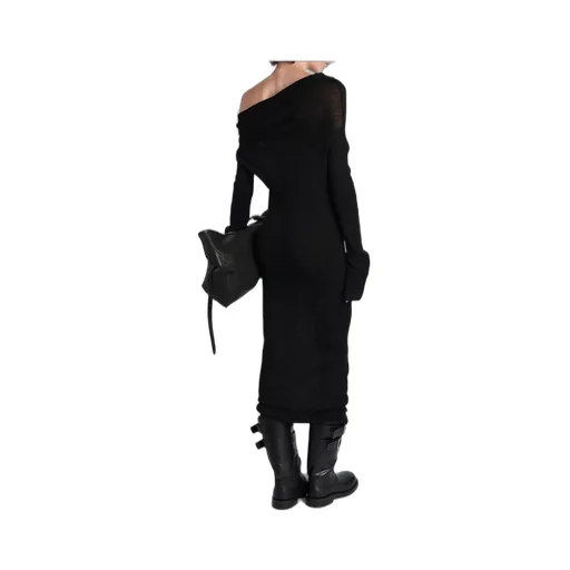 Ann Demeulemeester Barbro Dropped Shoulder Midi Knitted Dress