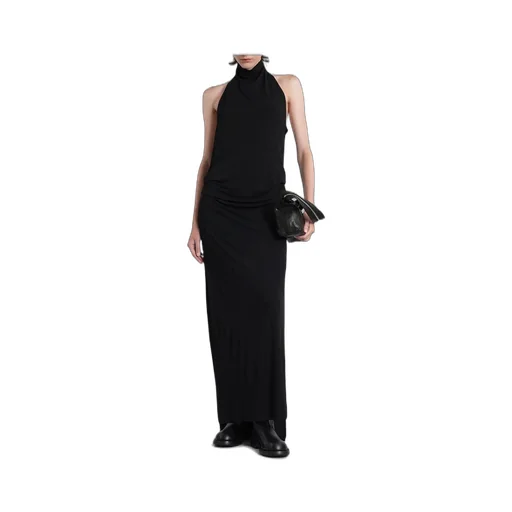 Ann Demeulemeester Rut Sleeveless Turtleneck Maxi Dress