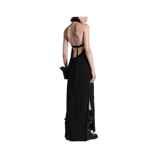 Ann Demeulemeester Rut Sleeveless Turtleneck Maxi Dress