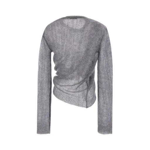 Ann Demeulemeester Drawstring Long-Sleeve Top
