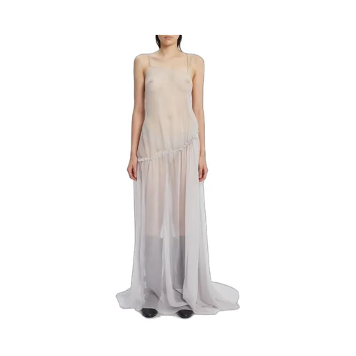 Ann Demeulemeester Neta Ruffle-Detailed Maxi Dress