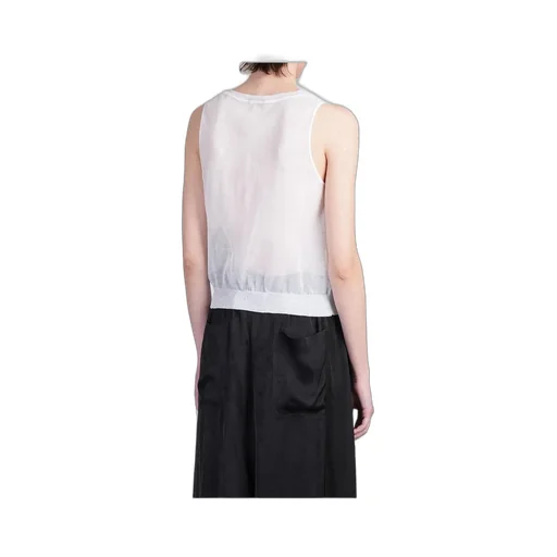 Ann Demeulemeester Lotta Sheer Knitted Sleeveless Top