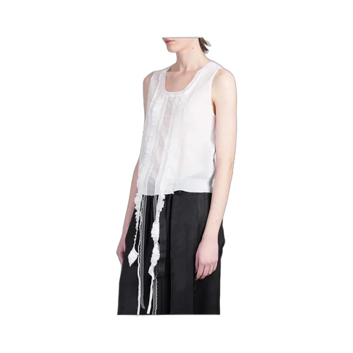 Ann Demeulemeester Lotta Sheer Knitted Sleeveless Top