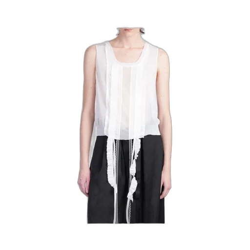 Ann Demeulemeester Lotta Sheer Knitted Sleeveless Top