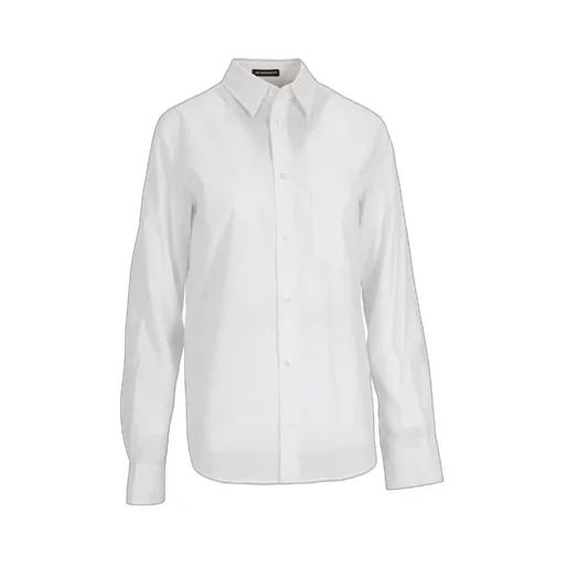 Ann Demeulemeester Long-Sleeved Curved Hem Shirt