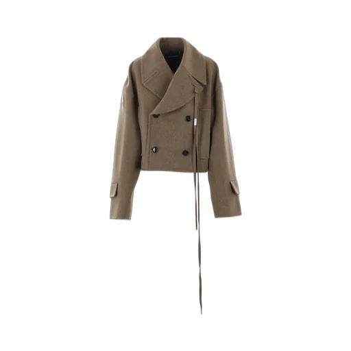 Ann Demeulemeester Davin Double-Breasted High-Comfort Coat