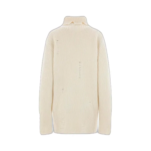 Ann Demeulemeester High-Neck Long-Sleeved Sweater