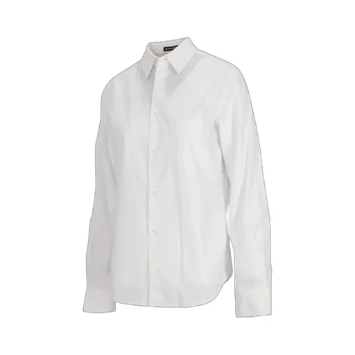 Ann Demeulemeester Long-Sleeved Curved Hem Shirt
