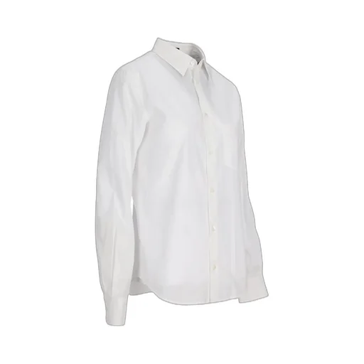 Ann Demeulemeester Long-Sleeved Curved Hem Shirt