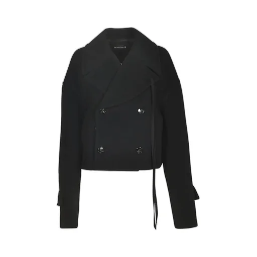 Ann Demeulemeester Davin Double-Breasted Short Caban
