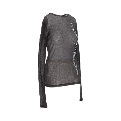 Ann Demeulemeester Fiene Printed Long-Sleeved T-Shirt