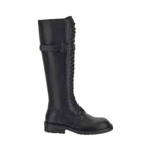 Ann Demeulemeester Rounded Toe Knee-High Boots