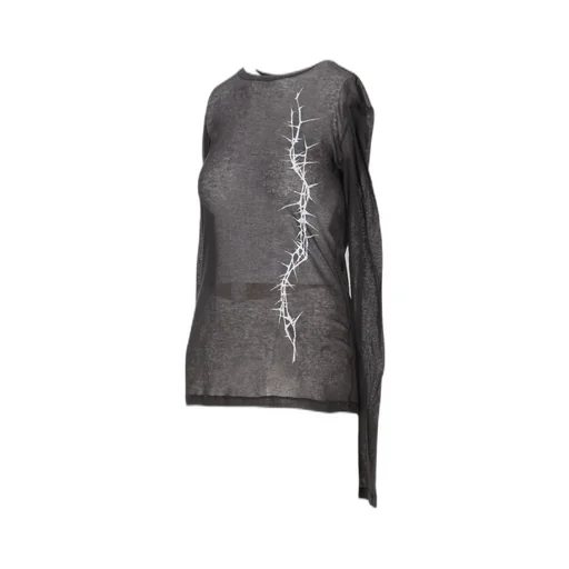 Ann Demeulemeester Fiene Printed Long-Sleeved T-Shirt