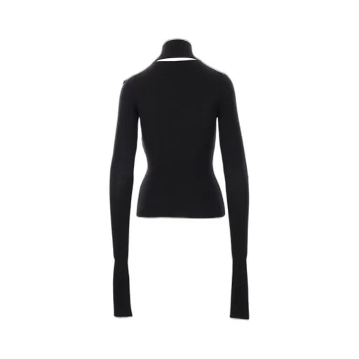 Ann Demeulemeester Olenka Cut-Out Turtleneck Sweater