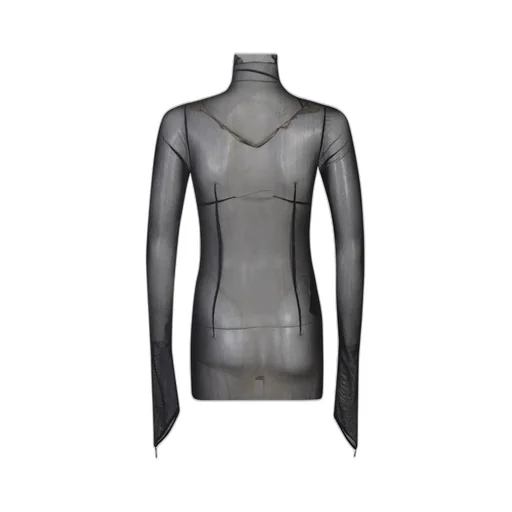 Ann Demeulemeester Sheer Detailed Long-Sleeve Top