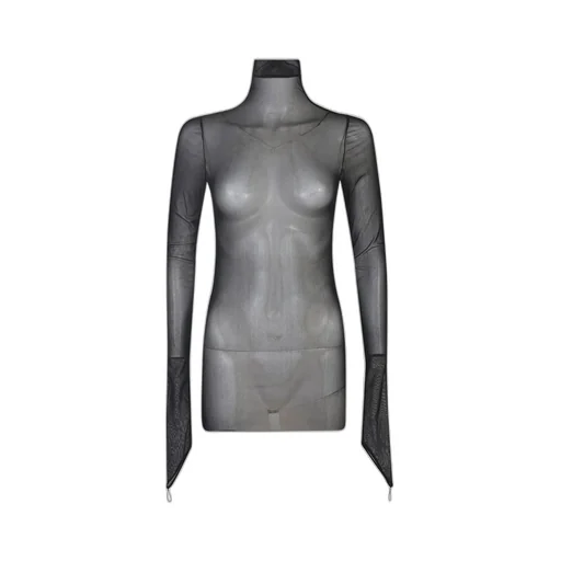 Ann Demeulemeester Sheer Detailed Long-Sleeve Top