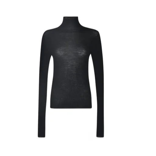 Ann Demeulemeester High-Neck Ribbed Jumper