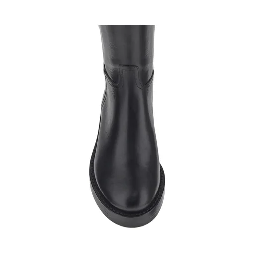 Ann Demeulemeester Buckle Detailed Round Toe Boots