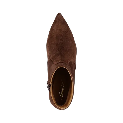 Anna F. 9760 Pointed Toe Ankle Boots