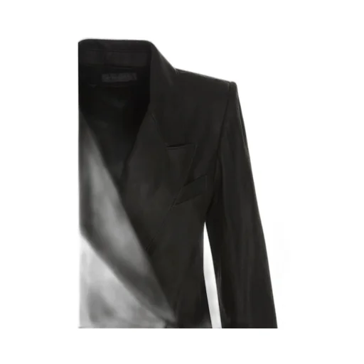 Ann Demeulemeester Oversized Leather Jacket