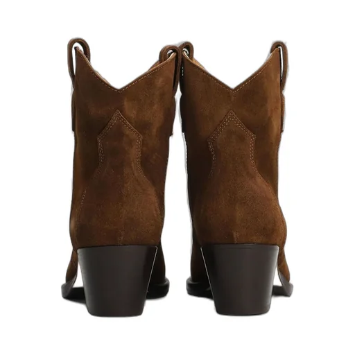 Anna F. Texan Block Heel Ankle Boots