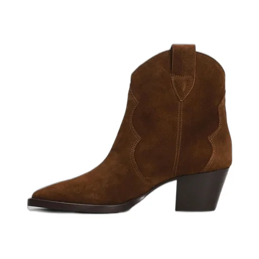 Anna F. Texan Block Heel Ankle Boots
