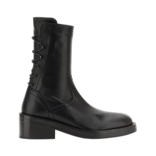 Ann Demeulemeester Back Lace-Up Ankle Boots