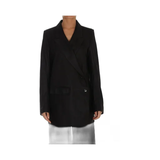 Ann Demeulemeester Oversized Leather Jacket