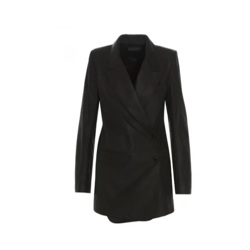 Ann Demeulemeester Oversized Leather Jacket