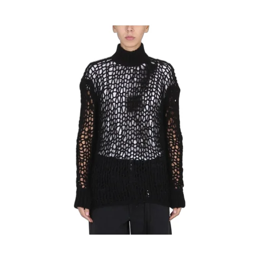 Ann Demeulemeester High-Neck Knitted Jumper