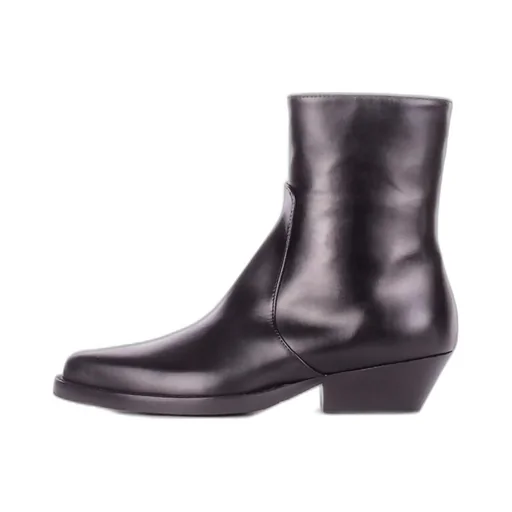 Anna F. Side Zipped Cowboy Ankle Boots