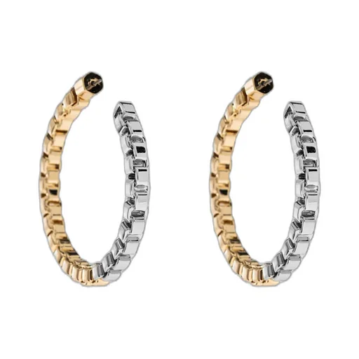 Allsaints Chain-Link Hoop Earrings