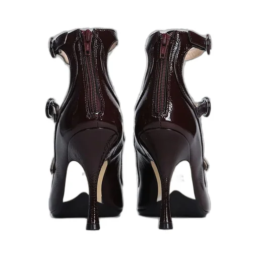 Anna F. Buckle Strapped Stiletto Heel Pumps