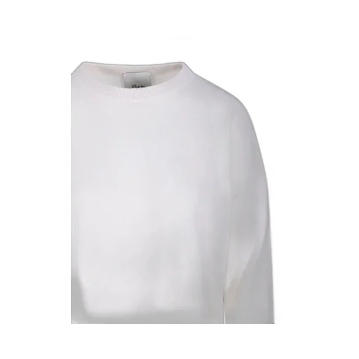 Allude Relaxed Crew Neck Knitted Sweater
