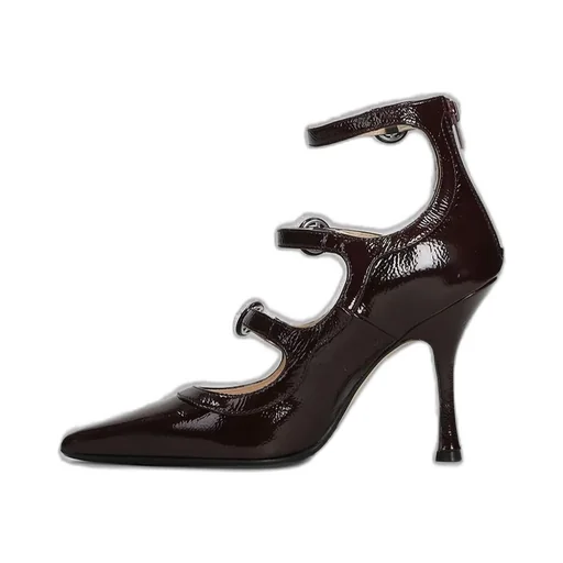 Anna F. Buckle Strapped Stiletto Heel Pumps