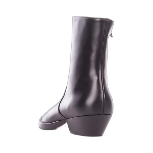 Anna F. Side Zipped Cowboy Ankle Boots