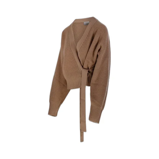 Allude Wrap-Front Cardigan Knitwear