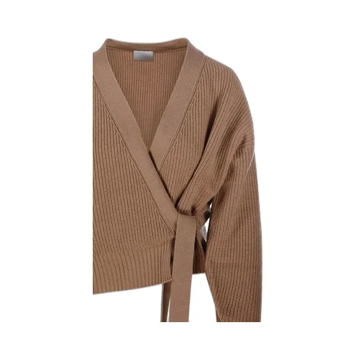 Allude Wrap-Front Cardigan Knitwear