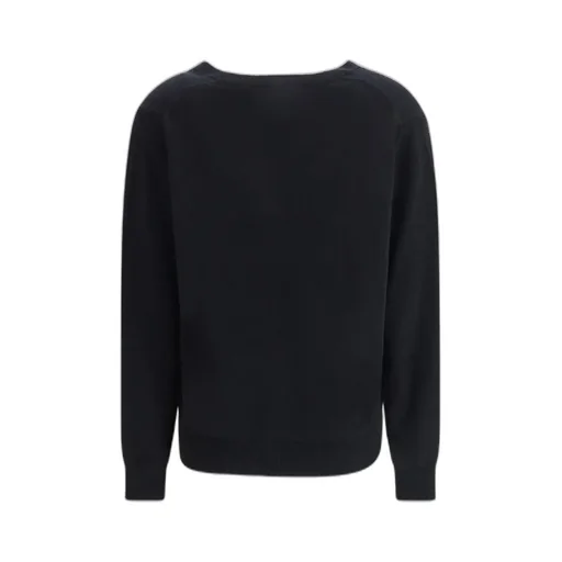 Allude Ribbed V-Neck Knitwear
