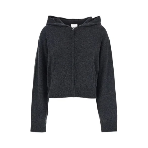 Allude Zip-Up Wool Hoodie