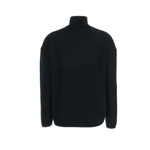 Allude High Neck Dropped Shoulder Knitwear