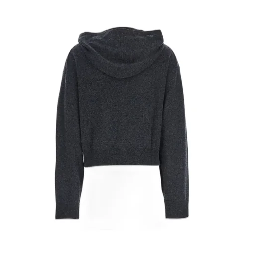Allude Zip-Up Wool Hoodie
