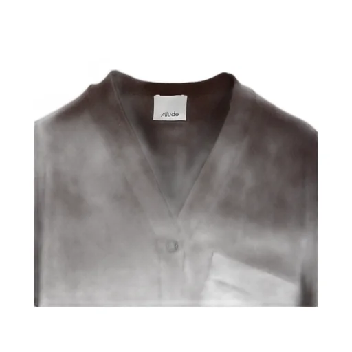 Allude Buttoned V-Neck Cardigan