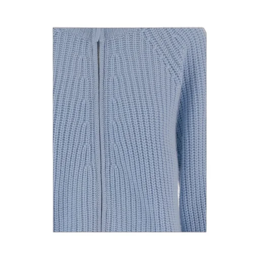 Allude High Neck Zip Knitwear