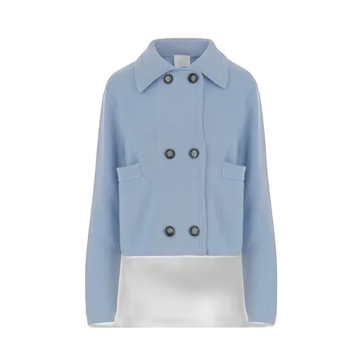 Allude Double-Breasted Wool-Cashmere Jacket